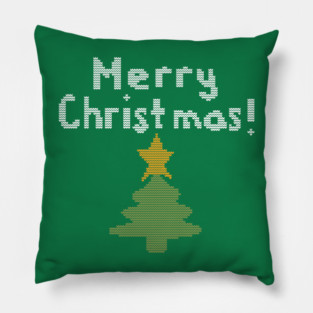 Ugly Christmas Sweater Christmas Humor Pillow