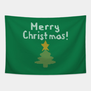 Ugly Christmas Sweater Christmas Humor Tapestry