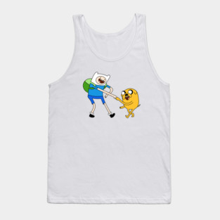 Finn and Jake fist bump Adventure Time Tank Top
