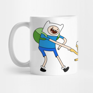 Finn and Jake fist bump Adventure Time Mug
