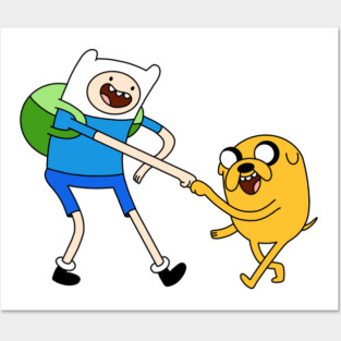 Finn and Jake fist bump Adventure Time Posters and Art