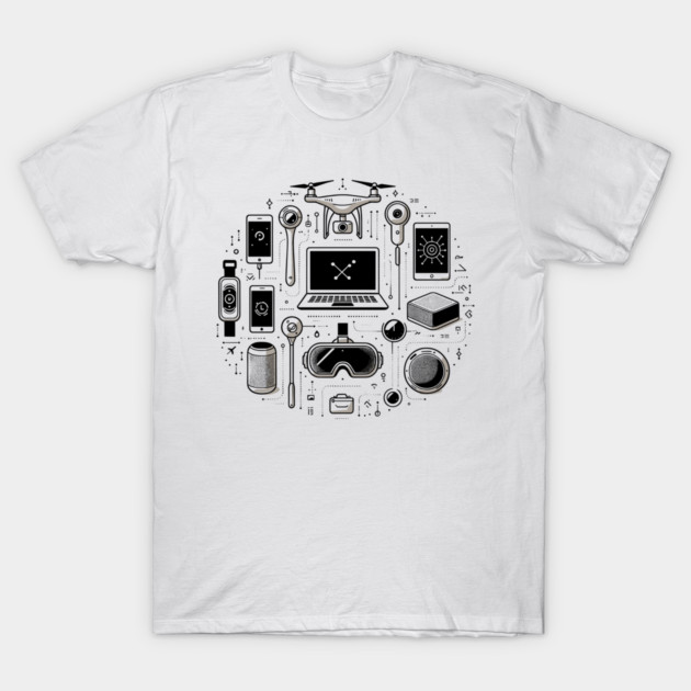 Gadgets The Tools of The Modern Age T-Shirt by Frank Ring