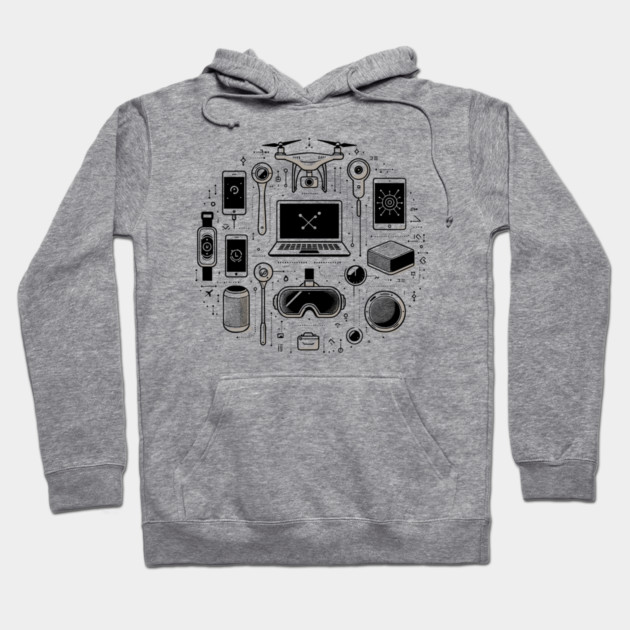 Gadgets The Tools of The Modern Age Hoodie by Frank Ring