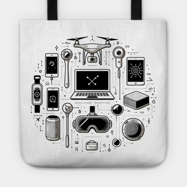 Gadgets The Tools of The Modern Age Tote by Frank Ring