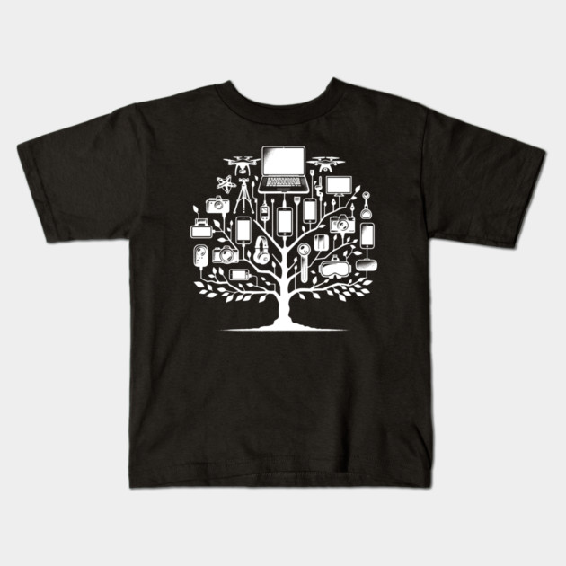 Gadgets The Tools of The Modern Age Kids T-Shirt by Frank Ring