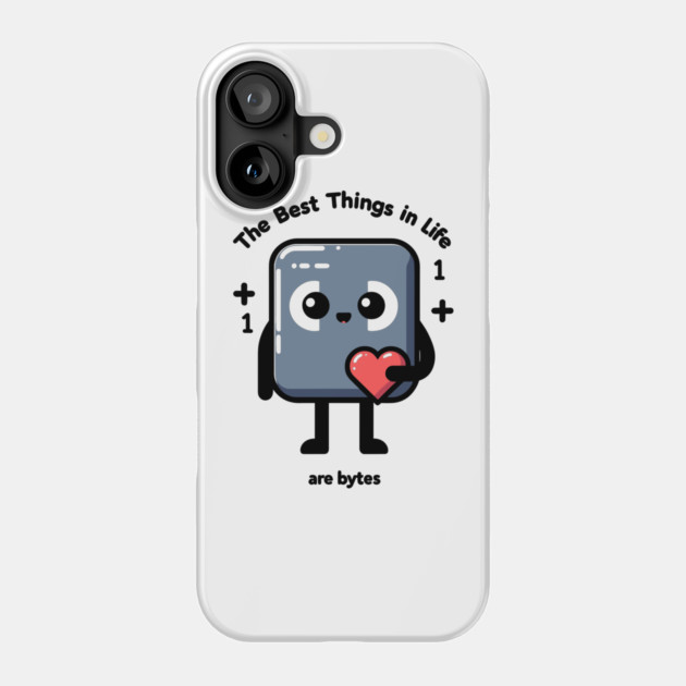 The Best Things in Life Are Bytes Phone Case by Frank Ring