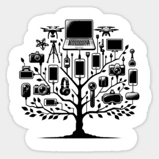 Gadgets The Tools of The Modern Age Sticker