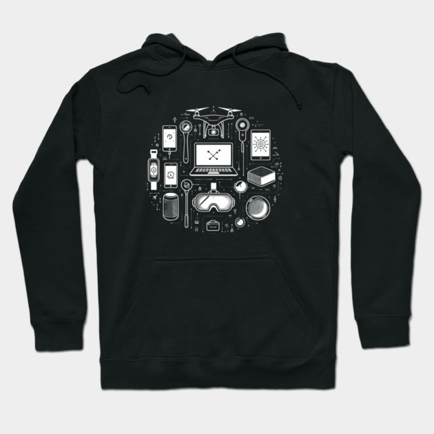 Gadgets The Tools of The Modern Age Hoodie by Frank Ring