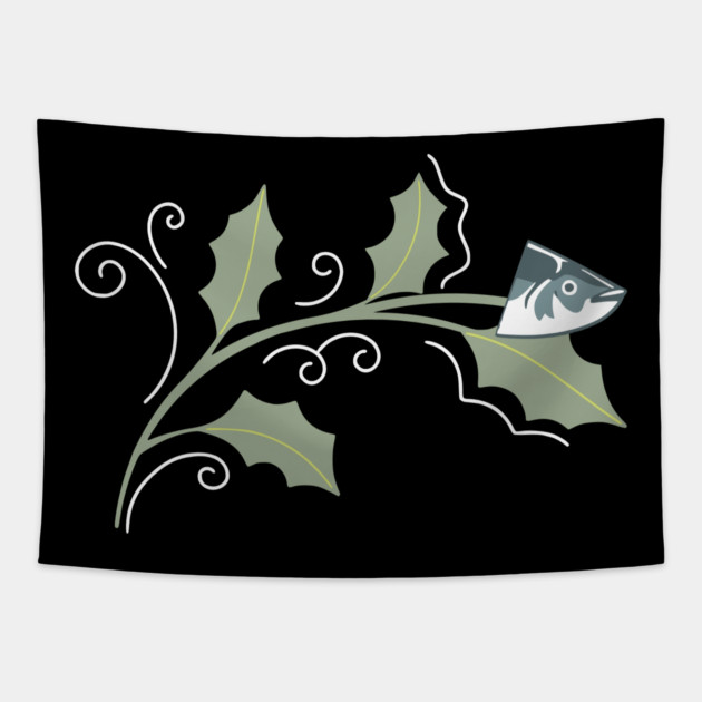 Setsubun Hiiragi Iwashi Tapestry by HolidayBug