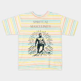 Hiking Spiritual Masculinity Kids T-Shirt
