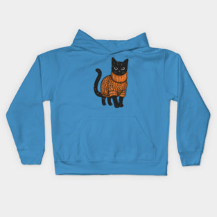 Sweater Weather Cat 7 Kids Hoodie