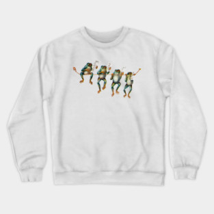 19th C. Singing Frogs Crewneck Sweatshirt