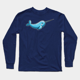 Kawaii Cute Narwhal Long Sleeve T-Shirt
