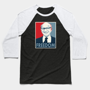Milton Retro Friedman Graphic Baseball T-Shirt