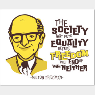 Milton Friedman Posters and Art