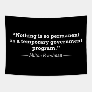 Milton Friedman Quote Tapestry