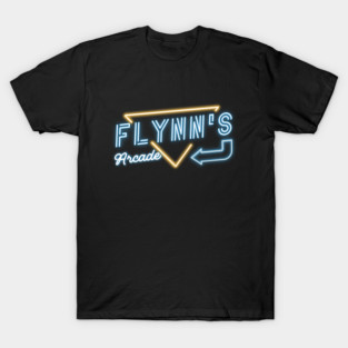 Flynn's Arcade - neon sign logo T-Shirt