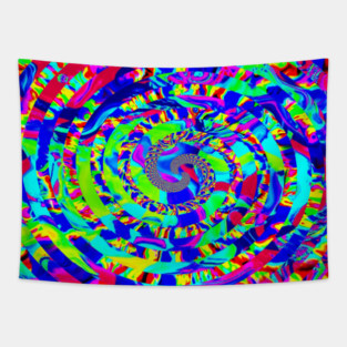 Swirling Rainbow Tapestry