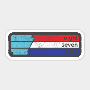 870 - Retro Lines Sticker