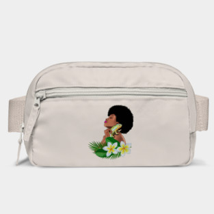Afro Woman With Chameleon Bag