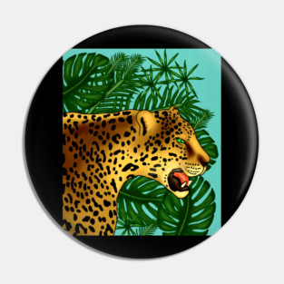 Jaguar Tropical Pin