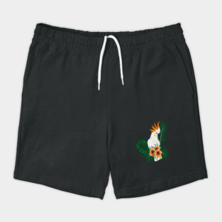Parrot White Orange Shorts