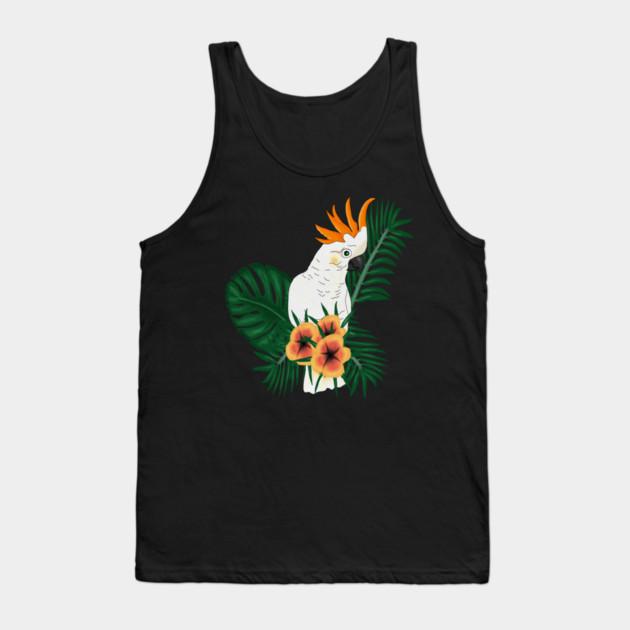 Parrot White Orange Tank Top by logiamerch