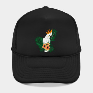 Parrot White Orange Hat