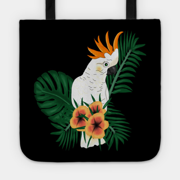 Parrot White Orange Tote by logiamerch