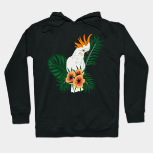 Parrot White Orange Hoodie