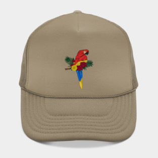 Parrot Floral Hat