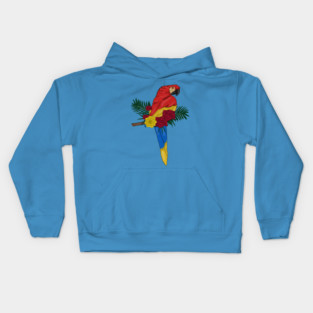 Parrot Floral Kids Hoodie