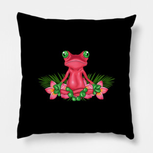 Tropical Frog Meditating Pillow