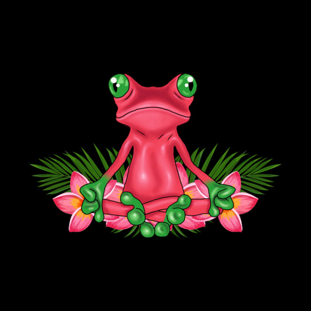 Tropical Frog Meditating by logiamerch