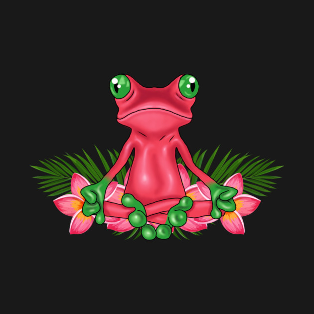 Tropical Frog Meditating by logiamerch