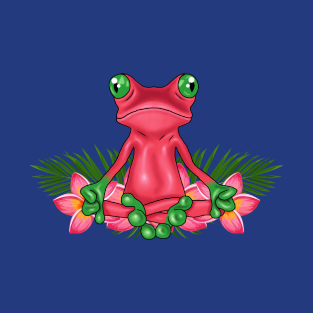 Tropical Frog Meditating by logiamerch