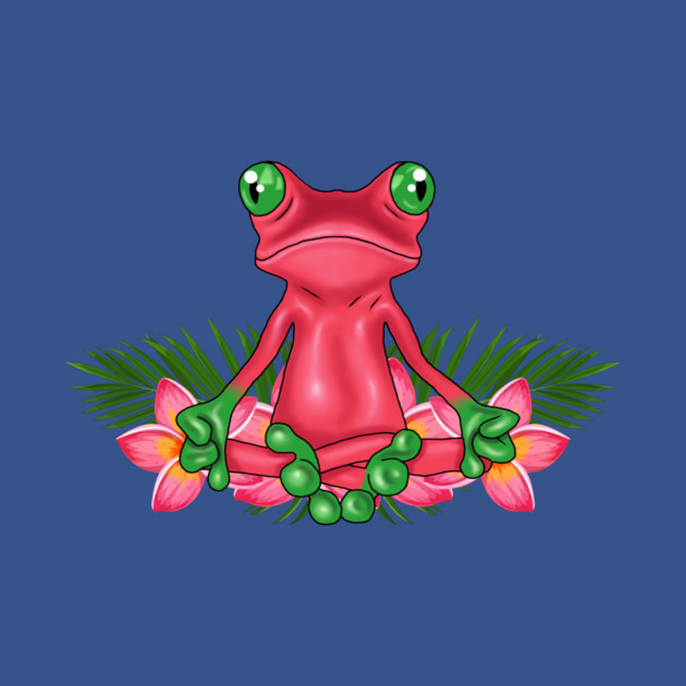 Tropical Frog Meditating by logiamerch