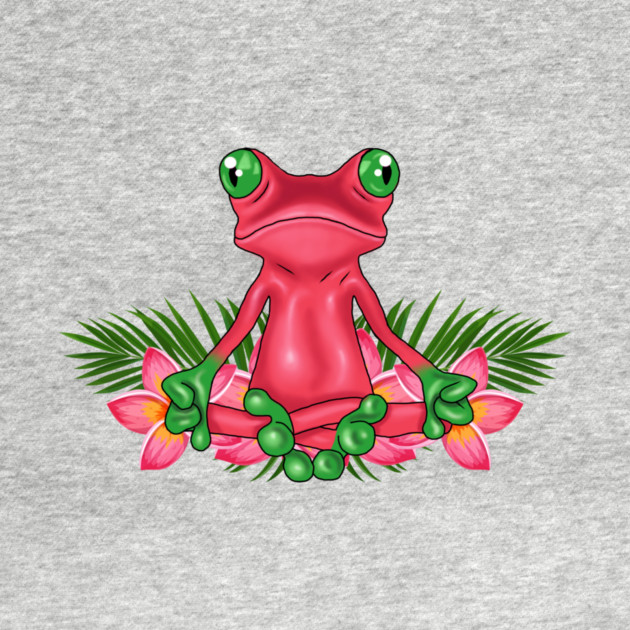 Tropical Frog Meditating by logiamerch