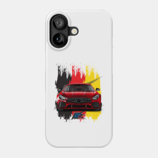 mercedes amg gt r red Phone Case