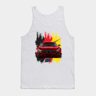 mercedes amg gt r red Tank Top
