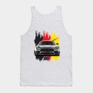 mercedes amg gt r silver Tank Top