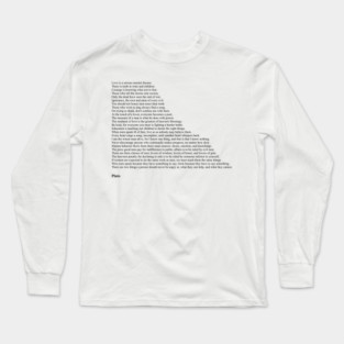Plato Quotes Long Sleeve T-Shirt