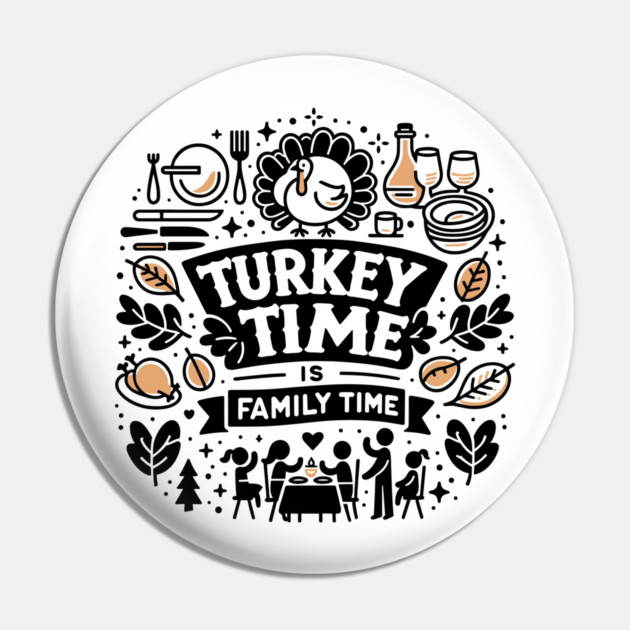 Turkey and Gratitude on the Menu Pin by Frank Ring