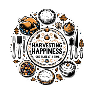 Harvesting Happiness One Plate at a Time T-Shirt