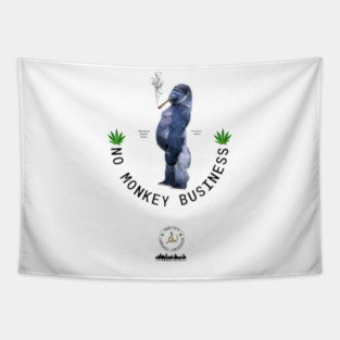No Monkey Business Tapestry
