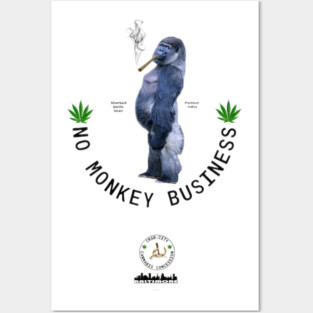 No Monkey Business Posters and Art