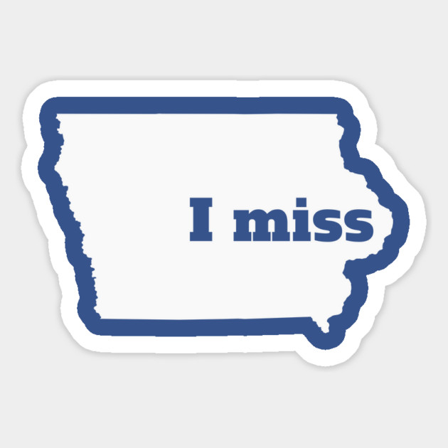 I Miss Iowa - My Home State Magnet by Yesteeyear