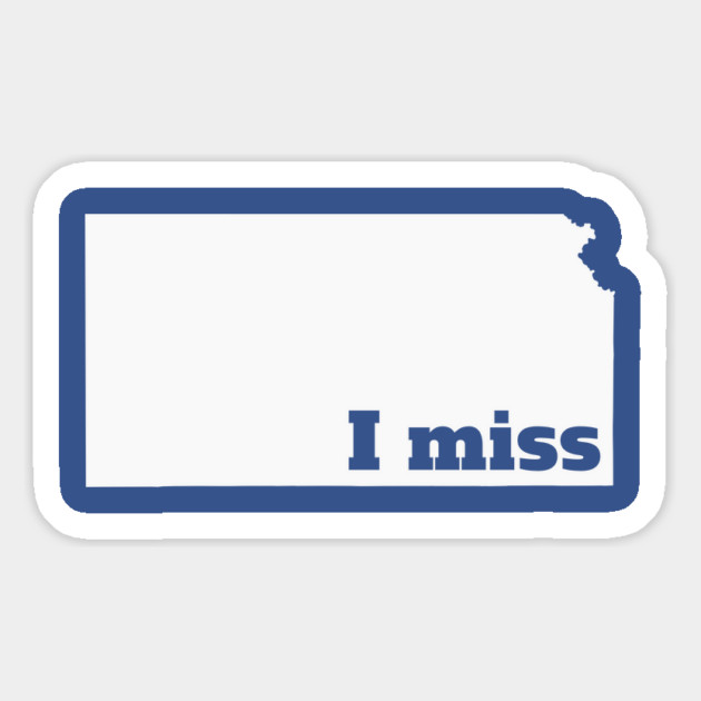 I Miss Kansas - My Home State Magnet by Yesteeyear