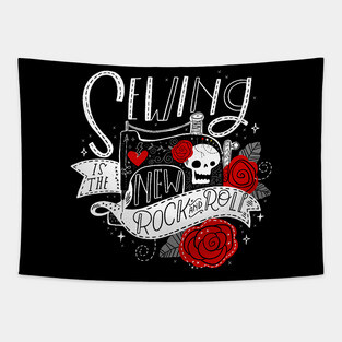 Sewing is the New Rock & Roll Tapestry