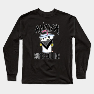 ANTIFA SUPER SOLDIER Long Sleeve T-Shirt